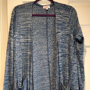 NWT LuLaRoe Sarah in marbled blue color